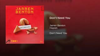 Official Audio: Jarren Benton - Don&#39;t Need You Ft. Hopsin