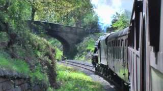 preview picture of video 'NYMR Steam Gala Locomotive 45407 The Lancashire Fusliler climbs towards Goathland'