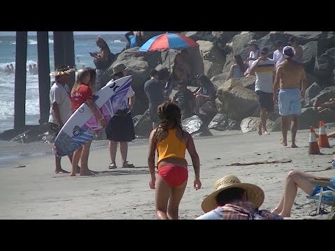 Kirra Pinkerton wins heat (Super Girl Pro 2019)