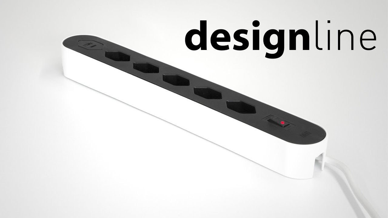 Max Hauri Bloc multiprises Design Line  5x T13 USB A+C blanc