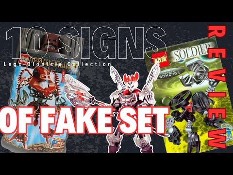 TOP 10 signs of FAKE Lego Bionicle sets