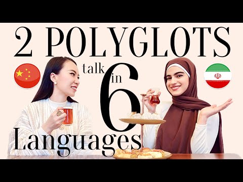 Chinese and Iranian polyglots speaking in 6 languages (subtitles)@mahya_polyglot