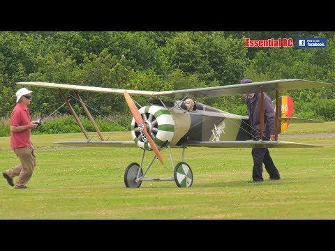 Giant 2/3rd scale RC French World War I HANRIOT HD.1 Fighter Biplane