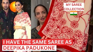 FOREIGNER'S SAREE COLLECTION 🇮🇳 I have the SAME saree as Deepika Padukone 🇮🇳