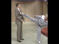 Chuck Norris Teaches Dave His Martial Arts Movie Magic Letterman Shorts