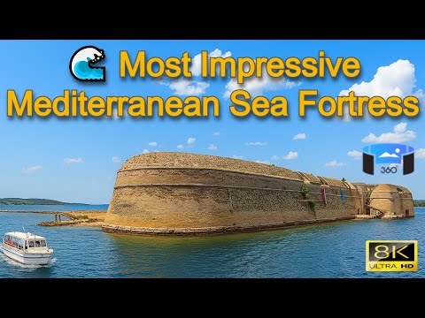 🏰 St. Nicholas - Mediterranean Most Impressive Sea Fortress -Tvrđava sv. Nikole 360° 8K Virtual Tour