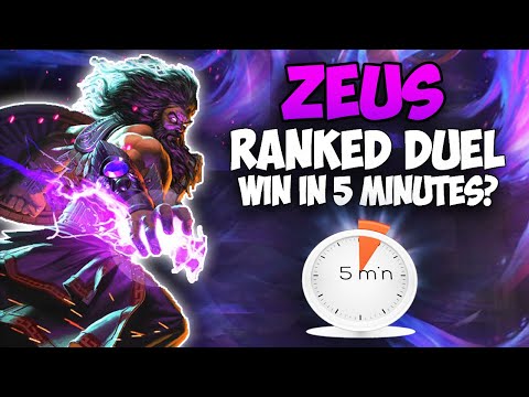 HOW TO WIN A RANKED DUEL IN 5 MINUTES | Zeus Ranked Duel - SMITE