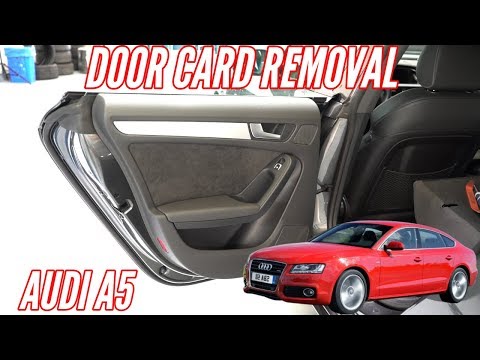 How to remove the door panel Audi A5  Sportback