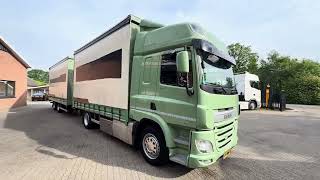 DAF CF 370 Mega Volume Combi Dhollandia 2000KG Pacton Aanhanger Schu kamion s ceradom | Slika 4 - Autoline