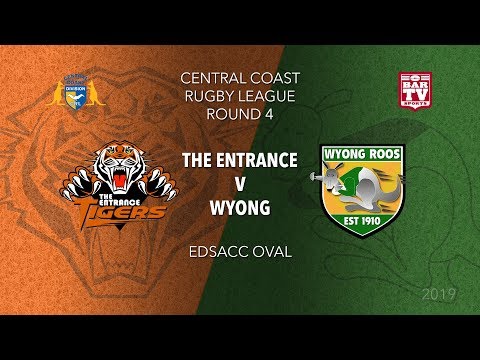 2019 Central Coast RL - Round 4 - The Entrance v Wyong