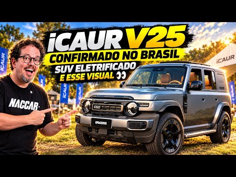 ICAUR V25: DIRETO DA CHINA, TUDO SOBRE O SUV CONFIRMADO PARA O BRASIL EM 2027