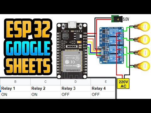 ESP32 Relay Control With Google Sheets | ESP32 Home Automation