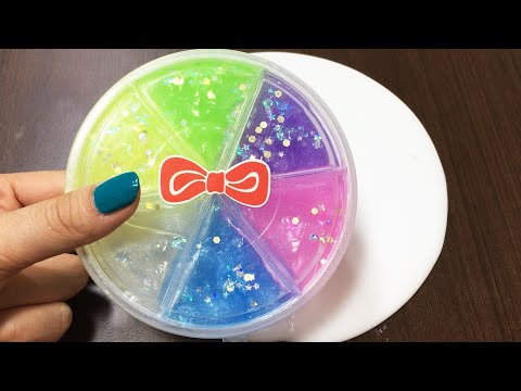 Mixing Store Bought Slime into Glossy Slime ASMR! Satisfying Video #706