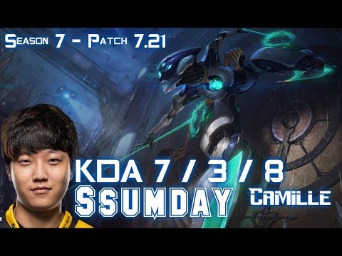 Ssumday CAMILLE vs ORNN Top - Patch 7.21 KR Ranked