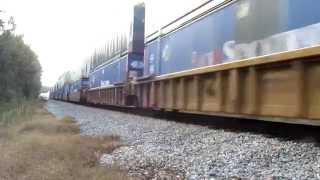 preview picture of video 'CSX #7705 and #457 at Bogart, GA'