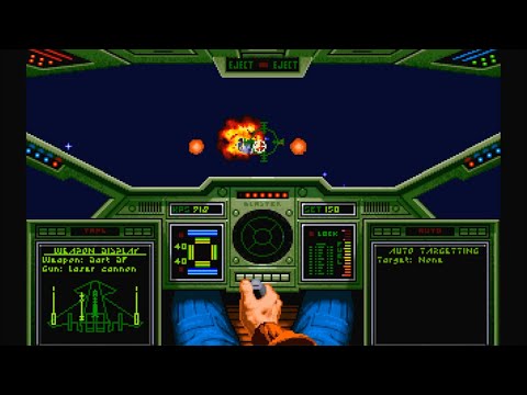 Wing Commander (1990) MS-DOS Mission 1 Gameplay HD