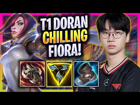 T1 DORAN CHILLING WITH FIORA! - T1 Doran Plays Fiora TOP vs Gangplank!