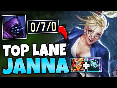 I MADE JAX GO 0/7 WITH AP JANNA TOP! YOU CAN LEGIT KITE ANYONE! - League of Legends