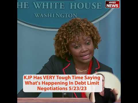 KJP Has Tough Time Saying What's Happening In Debt Limit Negotiations