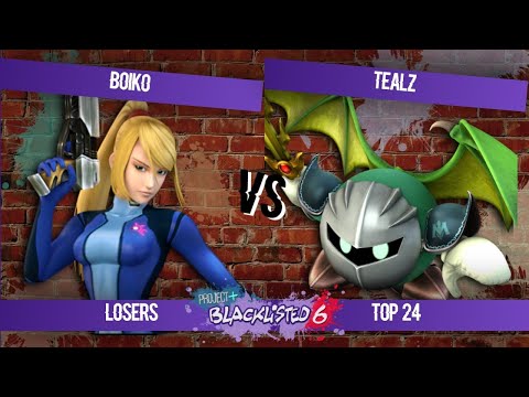 Blacklisted 6 Top 24 - Boiko (Zero Suit Samus) vs Tealz (Meta Knight)