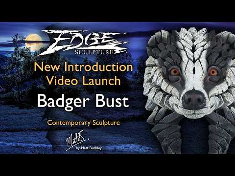 Edge Sculpture - Badger Bust