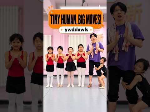 Tiny Human vs. Dance Class! Who’s Ready? 👀 #dance #fyp #trending #foryou #shorts