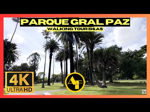 (4K) Walking Tour Bs.As. - Tranquila mañana por el Parque General Paz, Saavedra