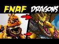FNAF Animatronics As DRAGONS Lore Speedpaint