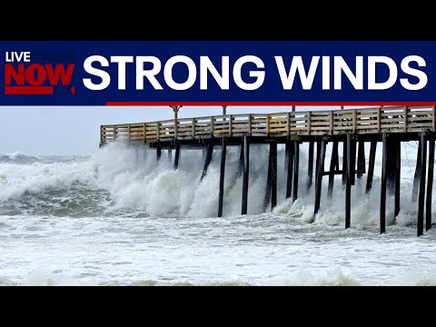 Video | Hurricane Erin forces strong winds and 20ft waves along the East Coast