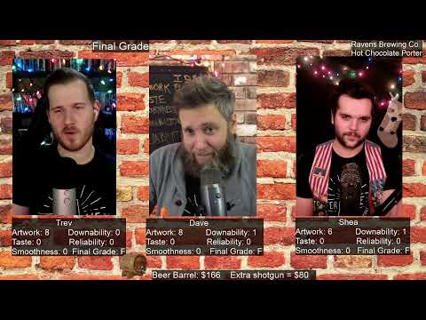 Beer Me LIVE - Remote Episode 28 - Ravens Brewing Co Hot Chocolate Porter Review