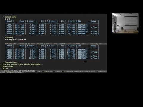 Vasaant Krishnan - Org-mode and other useful things in Emacs - SARAO Tech Tuesdays 11/2018