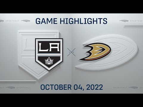 NHL Preseason Highlights | Kings vs. Ducks - October 4, 2022