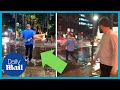 Men Carry Women Over Flooded London Roads In Heavy Rain