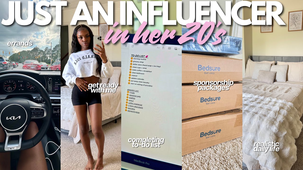 vlog: just an influencer in her 20s ♡ spend the day with me, errands, realistic daily life + more!