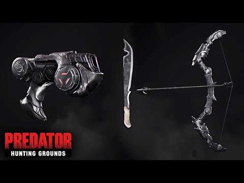 ALL PREDATOR WEAPONS (Gameplay Showcase) - Predator: Hunting Grounds