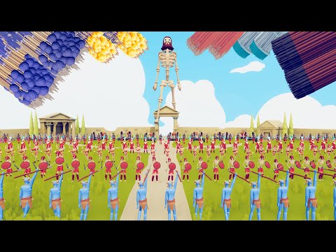 GIANT SKELETON ARMY vs EVERY RANGED UNITS TEAM TABS - Totally Accurate Battle Simulator
