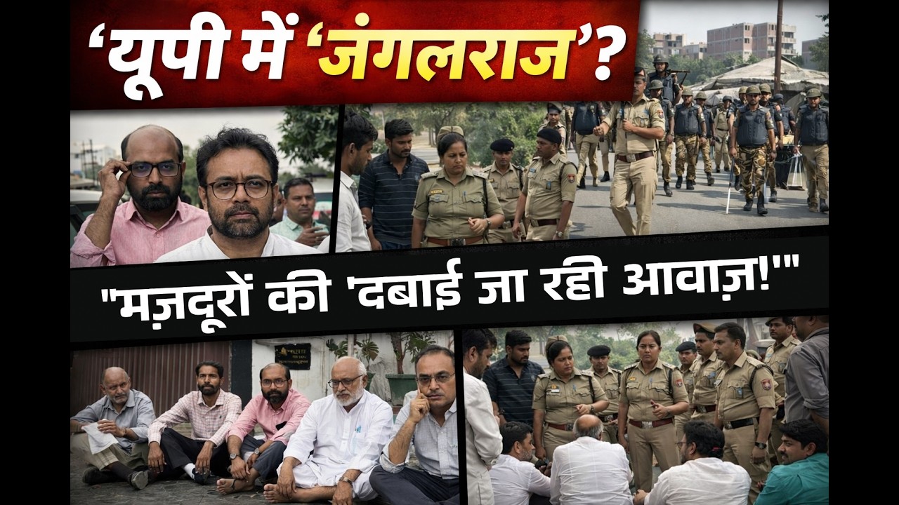 नोएडा प्रशासन पर उठे सवाल: घंटों सड़क पर बैठे CPIM सांसद, 