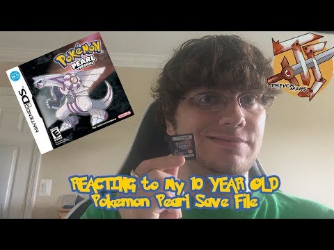 REACTING to My 10 YEAR OLD Pokemon Pearl Save File!!!!
