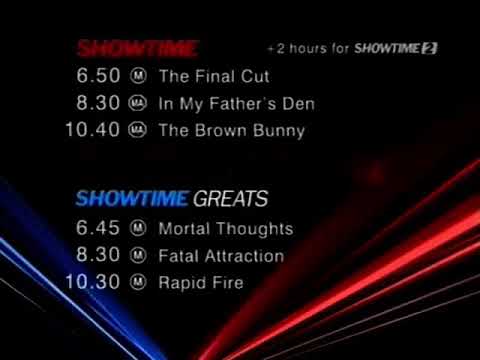 Showtime Australia Tomorrow Lineup, Melbourne Ident & (MA15+) Classification Warning (2006)