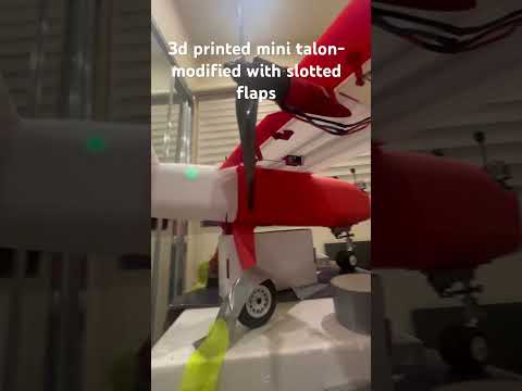 3d printed mini talon- modified with slotted flaps #fpvplane #aviation #airplanewings