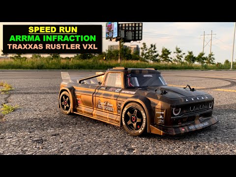 100 Speed Run - ARRMA Infraction & Traxxas Rustler 4x4 VXL