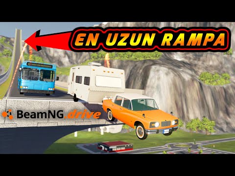 EN UZUN RAMPADAN ATLADIM , ARABALARA TUZAK KURDUM // BeamNG.drive