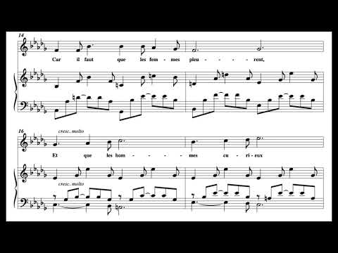 Les Berceaux (G. Fauré) Score Animation