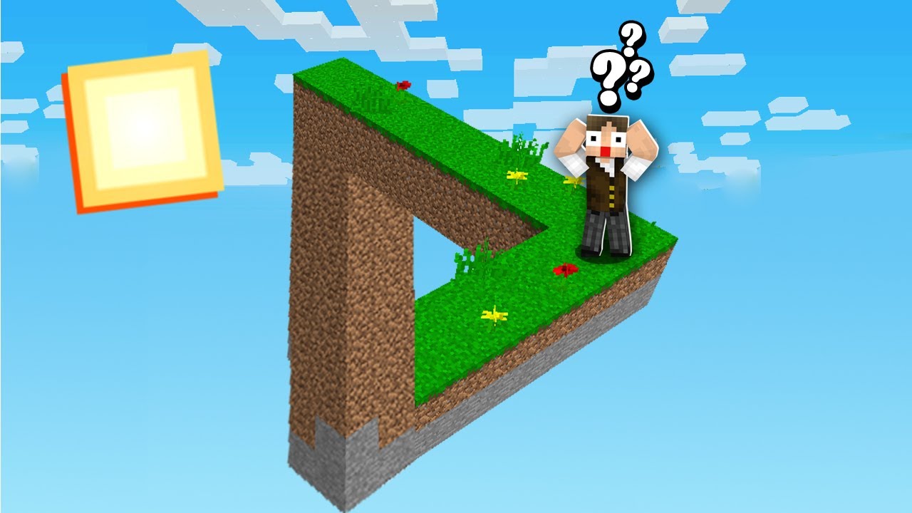 Minecraft: VOCÊ CONSEGUIRIA VIVER NUM MUNDO QUE É UMA ILUSÃO DE ÓTICA?