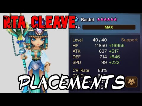 RTA CLEAVE PLACEMENTS!! RUNE SHOWCASE!! SHORT VIDEO!