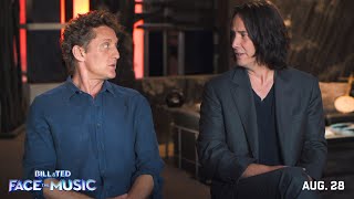 Video trailer för BILL & TED FACE THE MUSIC: Behind the Scenes - A Most Triumphant Duo