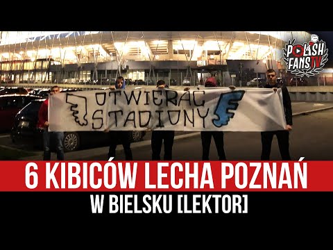 6 kibiców Lecha Poznań w Bielsku [LEKTOR] (23.04.2021 r.)