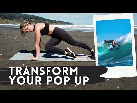 How To Pop Up in Surfing - Follow Along Workout for Fast & Powerful Pop Ups