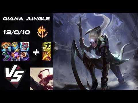 JUNGLE Diana vs Lee Sin - EU Grandmaster Patch 25.24