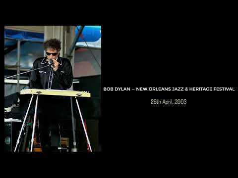 Bob Dylan ~ New Orleans Jazz & Heritage Festival. 26 April 2003 -with Saxophone player Dickie Landry